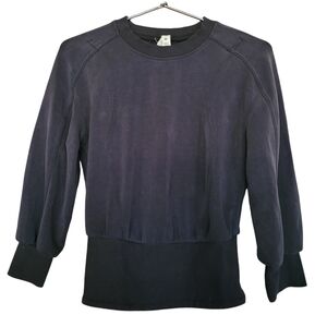 Lululemon Softstreme Ribbed Hem Black Pullover Size 2